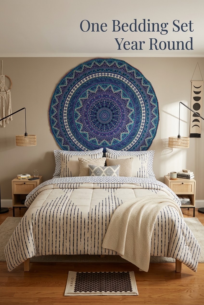The Art of the Single Layer: How to Style One Reversible Bedding Set Year-Round