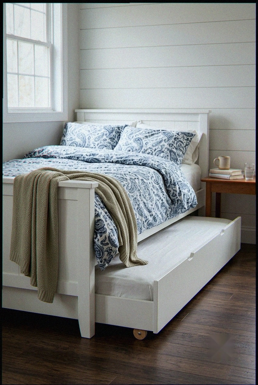 Elevating the Guest Room: Styling the Solid Wood Platform Bed with Trundle
