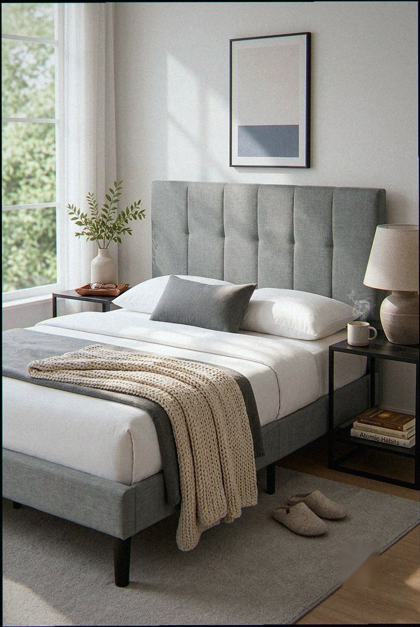 The Art of Grounded Luxury: Styling a Modern Low Profile Platform Bed Frame