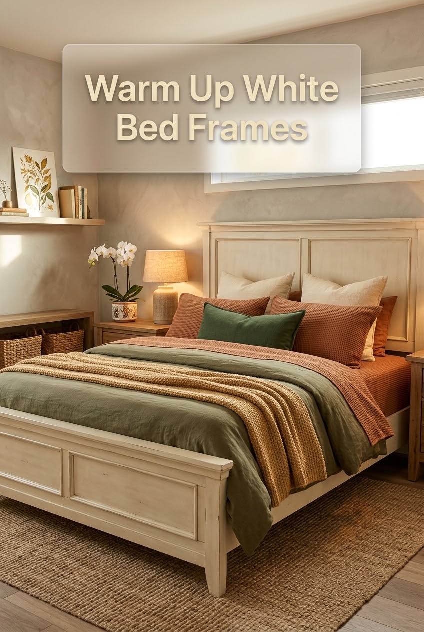 The Art of the Warm Neutral: How to Style a White Wood Panel Bed with Layered Textures
