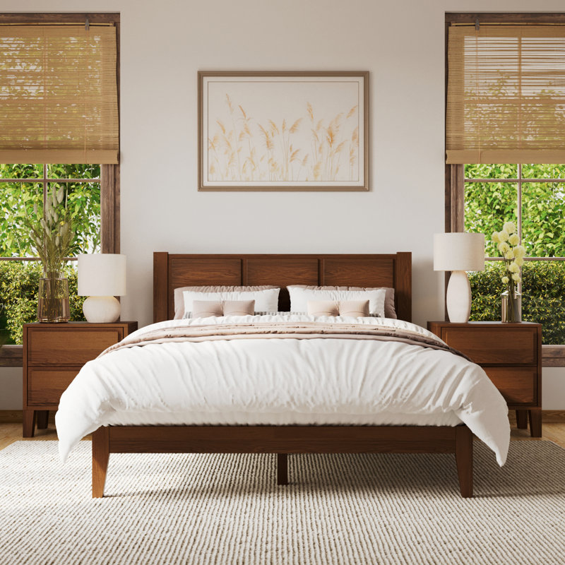 Andover Mills Knighten Solid Wood Bed Frame W009178079
