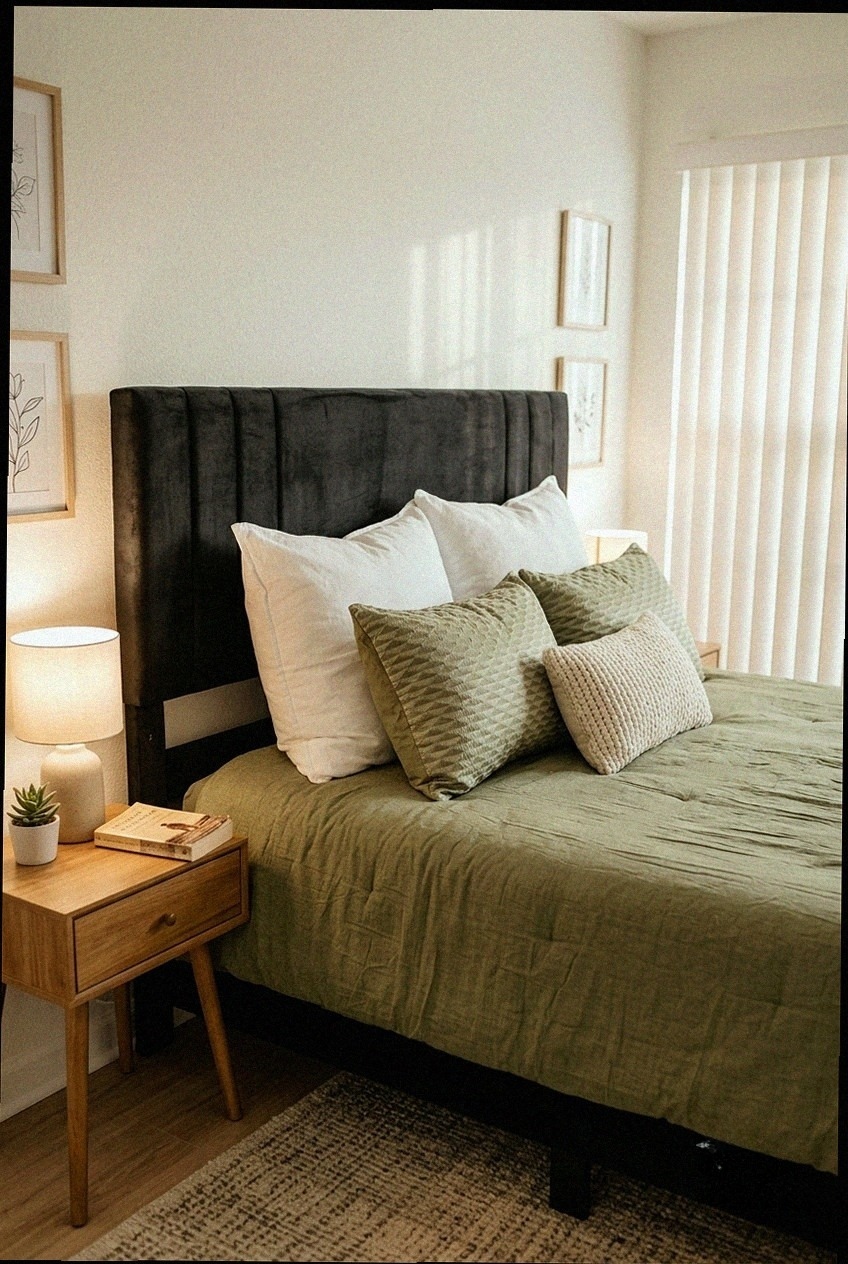 The Art of Modern Rest: Styling the Velvet Upholstered Platform Bed Frame