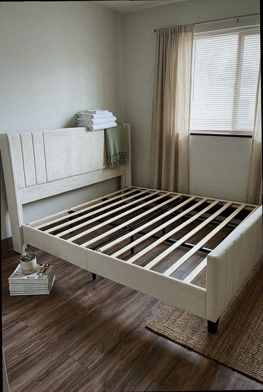 The Art of Modern Rest: Styling the Velvet Upholstered Platform Bed Frame
