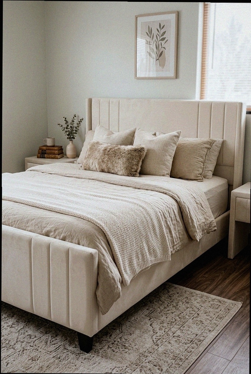 The Art of Modern Rest: Styling the Velvet Upholstered Platform Bed Frame