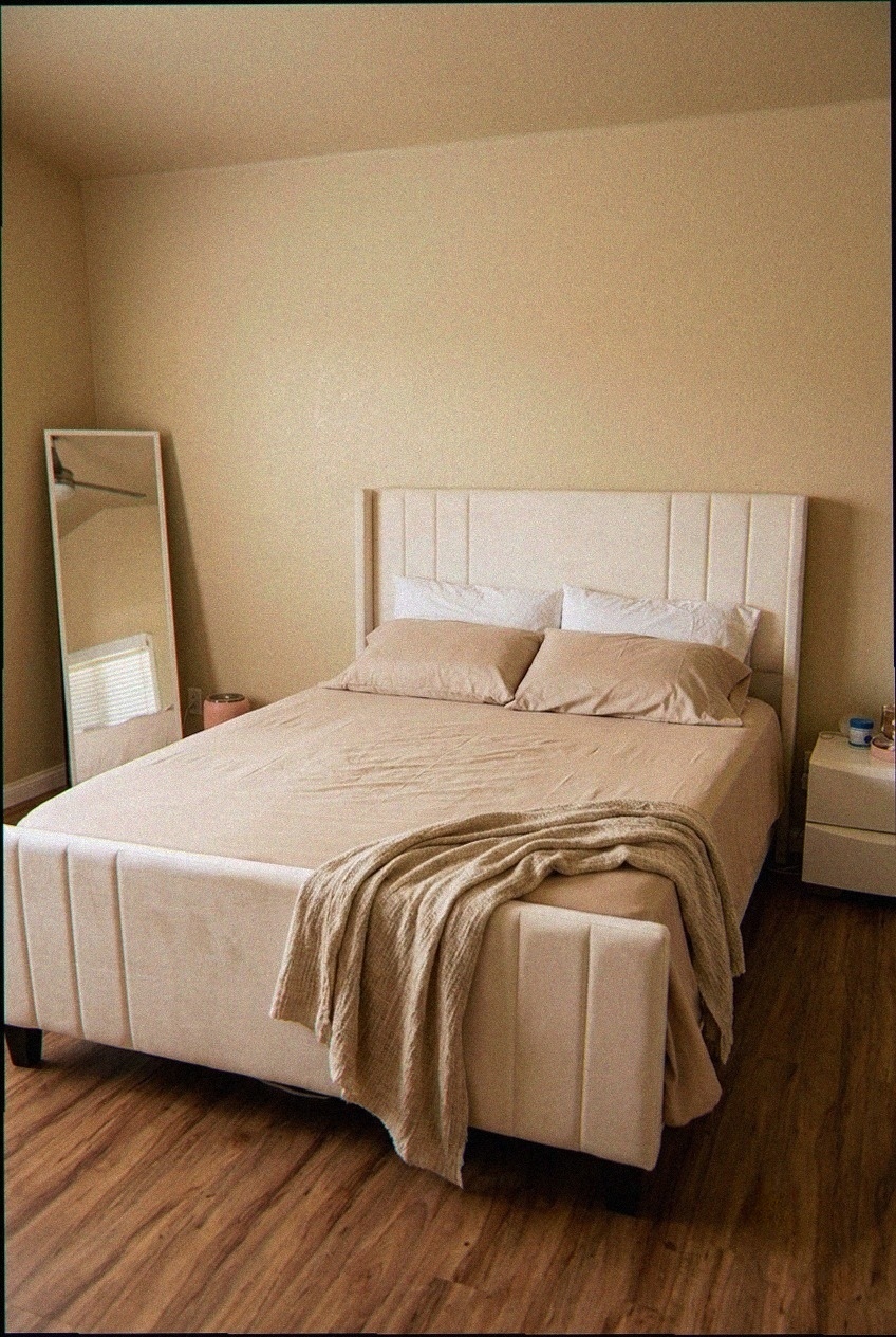 The Art of Modern Rest: Styling the Velvet Upholstered Platform Bed Frame