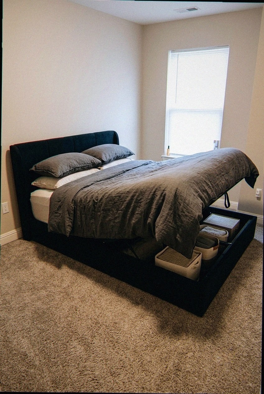 The Art of the Tailored Sanctuary: How to Style an Upholstered Platform Bed with Lift Up Storage