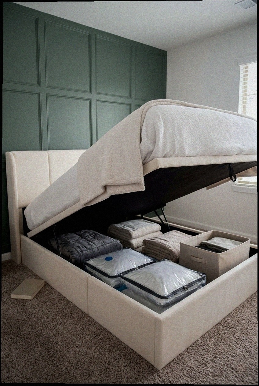 The Art of the Tailored Sanctuary: How to Style an Upholstered Platform Bed with Lift Up Storage