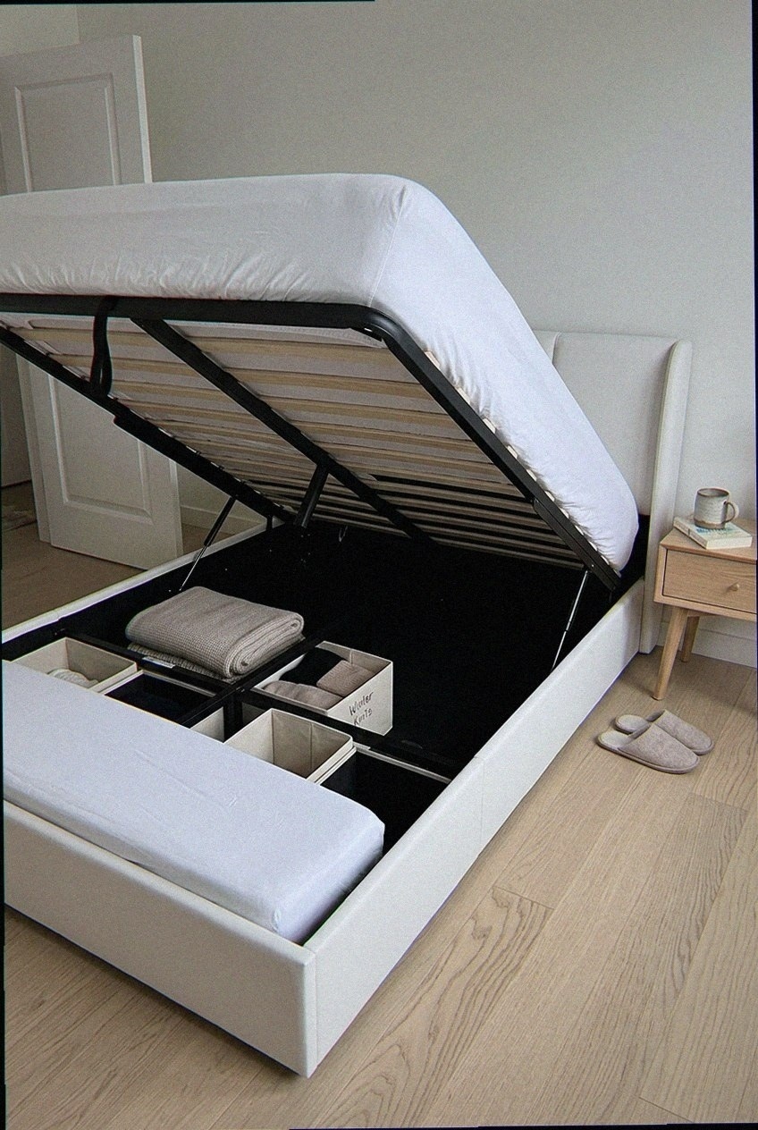 The Art of the Tailored Sanctuary: How to Style an Upholstered Platform Bed with Lift Up Storage