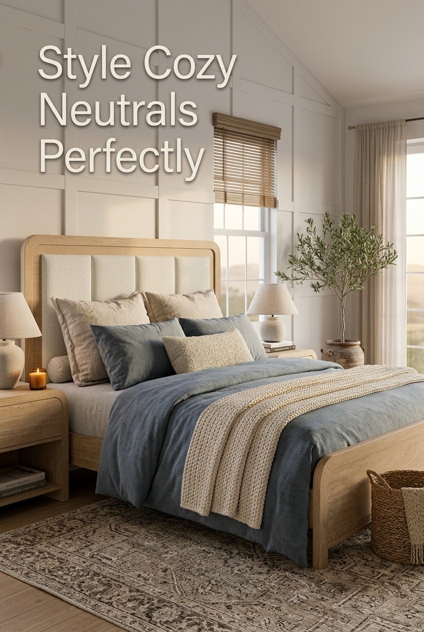 The Art of Warm Minimalism: Styling the Cozy Neutral Bedroom with Channel Tufted Elegance