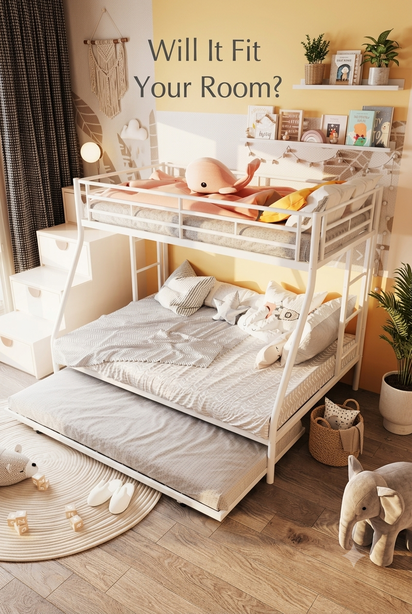 How to Style Bright White Beds Right: Elevating Metal Bunk Beds into High Design