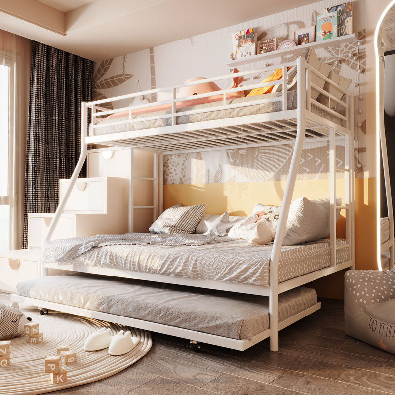 How to Style Bright White Beds Right: Elevating Metal Bunk Beds into High Design
