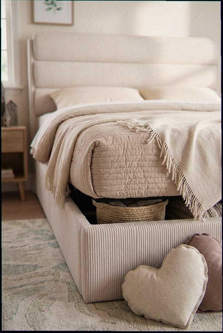 Architectural Calm: How to Style the Upholstered Lift Up Storage Platform Bed