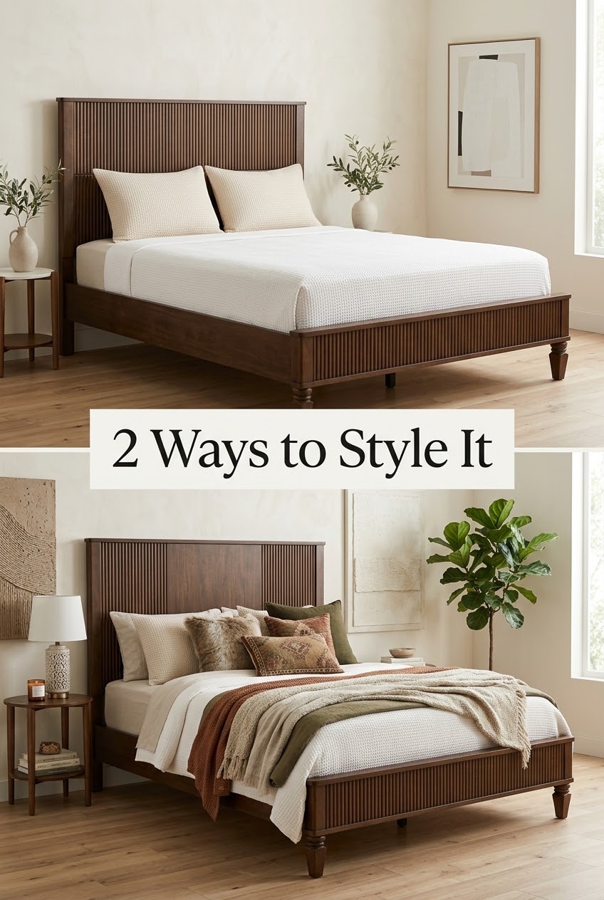 One Fluted Frame, Two Aesthetics: How to Style the Sawyer Platform Bed for a Growing Child