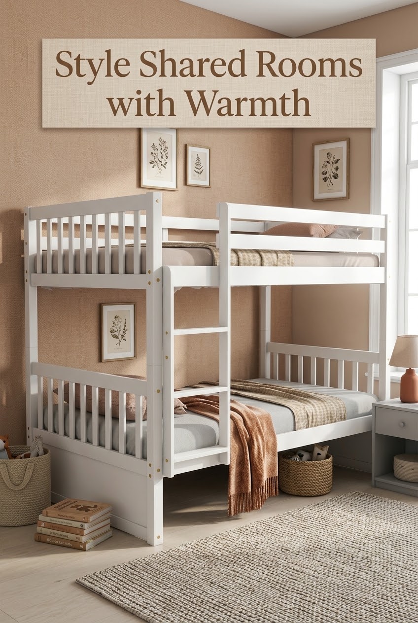 The Art of the Shared Bedroom: Styling Multi-Tier Living with Warmth and Wood