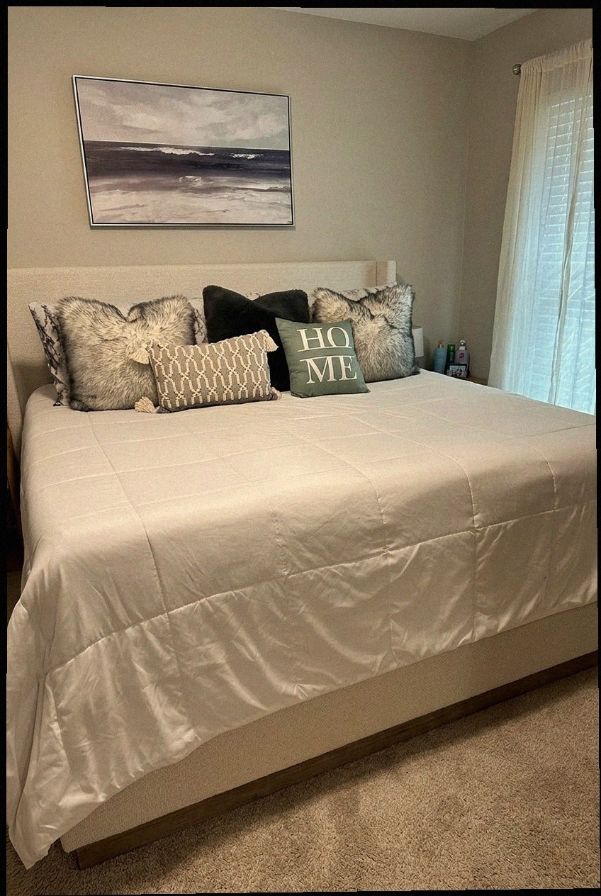 The New Classic: Curating Around a Modern Upholstered Wingback Bed Frame