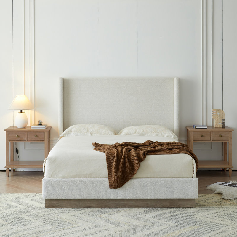 Latitude Run Hosford Upholstered Wingback Bed W115630704