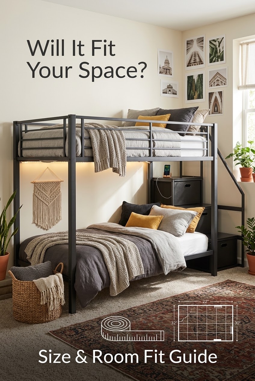 How to Style a Modern Shared Bedroom Around Architectural Black Metal